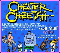 Chester Cheetah - Too Cool to Fool Title Screen